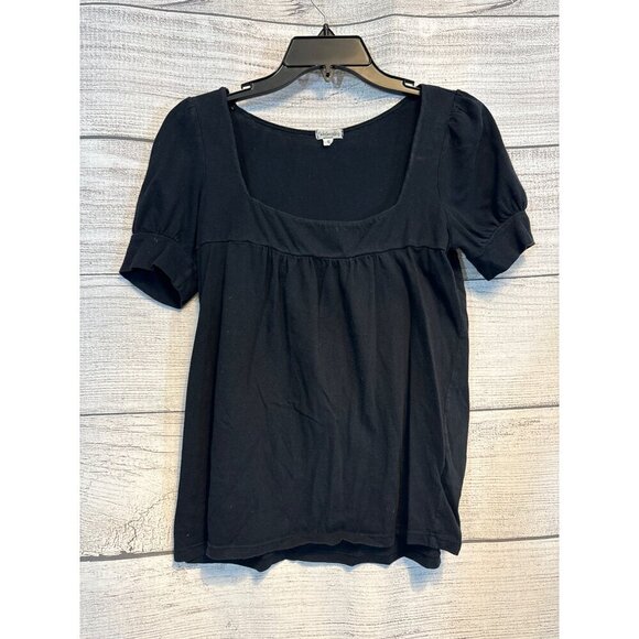 Wednesday Short-Sleeve Square Neck Top Size S - Picture 1 of 3